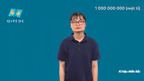 1 000 000 000 (một tỉ) - Ngôn Ngữ ký Hiệu - Vùng miền Hà Nội - Phân loại Số đếm