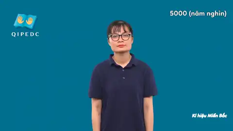 5000 (năm nghìn) - Ngôn Ngữ ký Hiệu - Vùng miền Hà Nội - Phân loại Số đếm