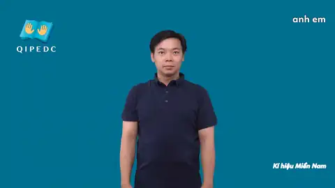 anh em - Ngôn Ngữ ký Hiệu - Vùng miền Thành Phố Hồ Chí Minh - Phân loại Gia đình - Quan hệ gia đình
