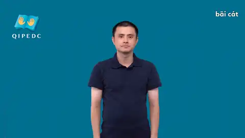 bãi cát - Ngôn Ngữ ký Hiệu - Vùng miền Toàn Quốc - Phân loại Danh Từ