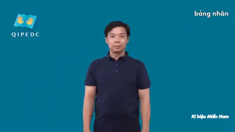 bảng nhân - Ngôn Ngữ ký Hiệu - Vùng miền Thành Phố Hồ Chí Minh - Phân loại Giáo Dục