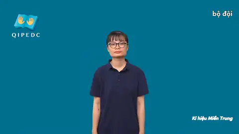 bộ đội - Ngôn Ngữ ký Hiệu - Vùng miền Miền Trung - Phân loại Quân sự
