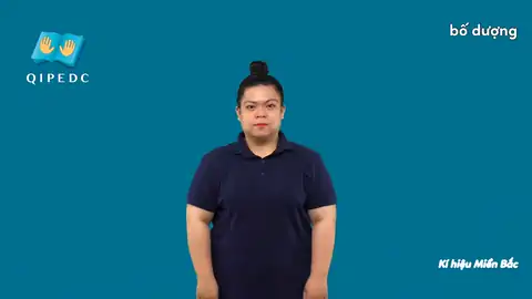 bố dượng - Ngôn Ngữ ký Hiệu - Vùng miền Hà Nội - Phân loại Gia đình - Quan hệ gia đình