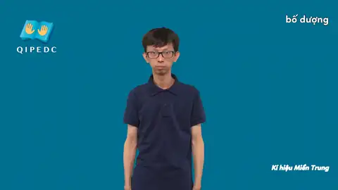 bố dượng - Ngôn Ngữ ký Hiệu - Vùng miền Miền Trung - Phân loại Gia đình - Quan hệ gia đình
