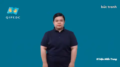 bức tranh - Ngôn Ngữ ký Hiệu - Vùng miền Miền Trung - Phân loại Danh Từ