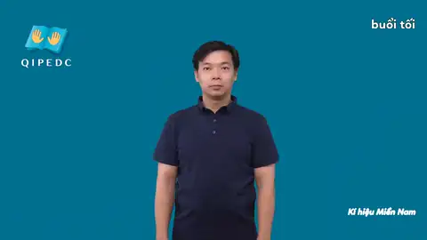 buổi tối - Ngôn Ngữ ký Hiệu - Vùng miền Thành Phố Hồ Chí Minh - Phân loại Thời Gian