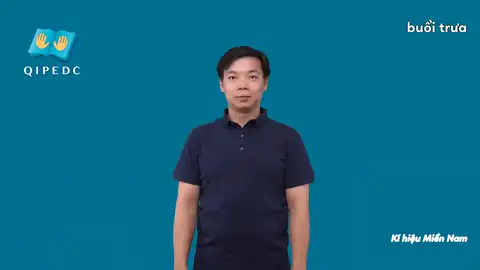 buổi trưa - Ngôn Ngữ ký Hiệu - Vùng miền Thành Phố Hồ Chí Minh - Phân loại Thời Gian