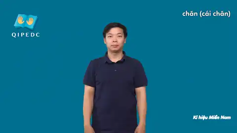 chăn (cái chăn) - Ngôn Ngữ ký Hiệu - Vùng miền Thành Phố Hồ Chí Minh - Phân loại Đồ vật