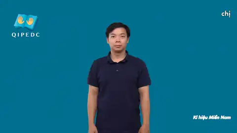 chị - Ngôn Ngữ ký Hiệu - Vùng miền Thành Phố Hồ Chí Minh - Phân loại Gia đình - Quan hệ gia đình