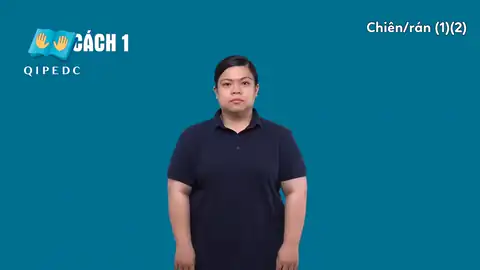 chiên/rán (1)(2) - Ngôn Ngữ ký Hiệu - Vùng miền Toàn Quốc - Phân loại Ẩm thực - Món ăn