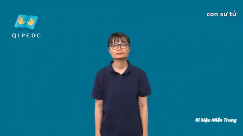 con sư tử - Ngôn Ngữ ký Hiệu - Vùng miền Miền Trung - Phân loại Con vật