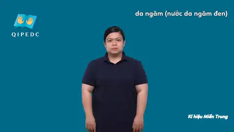 da ngăm (nước da ngăm đen) - Ngôn Ngữ ký Hiệu - Vùng miền Miền Trung - Phân loại Màu Sắc