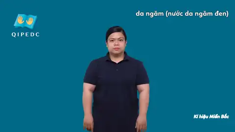 da ngăm (nước da ngăm đen) - Ngôn Ngữ ký Hiệu - Vùng miền Hà Nội - Phân loại Màu Sắc