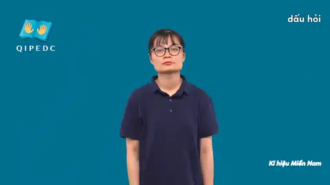 dấu hỏi - Ngôn Ngữ ký Hiệu - Vùng miền Thành Phố Hồ Chí Minh - Phân loại Chữ cái