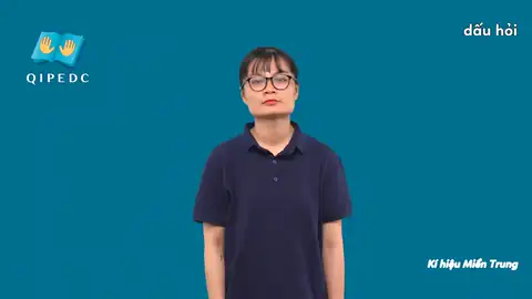 dấu hỏi - Ngôn Ngữ ký Hiệu - Vùng miền Miền Trung - Phân loại Chữ cái