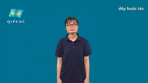 dây buộc tóc - Ngôn Ngữ ký Hiệu - Vùng miền Toàn Quốc - Phân loại Đồ vật