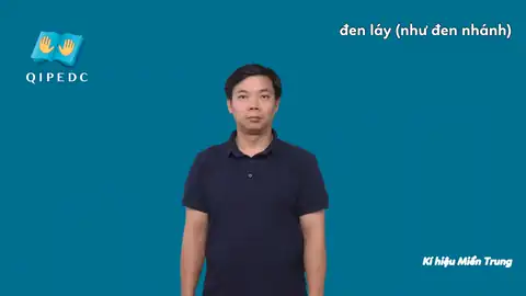 đen láy (như đen nhánh) - Ngôn Ngữ ký Hiệu - Vùng miền Miền Trung - Phân loại Khác