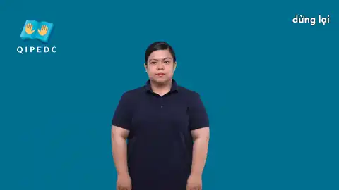 dừng lại - Ngôn Ngữ ký Hiệu - Vùng miền Toàn Quốc - Phân loại Hành động