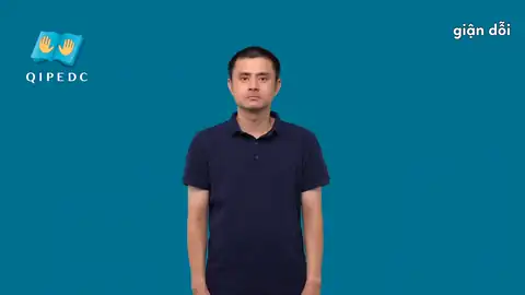 giận dỗi - Ngôn Ngữ ký Hiệu - Vùng miền Toàn Quốc - Phân loại Tính cách - Tính chất, Động Từ
