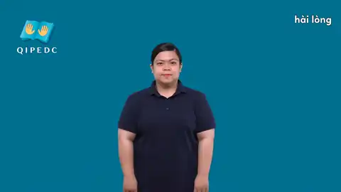 hài lòng - Ngôn Ngữ ký Hiệu - Vùng miền Toàn Quốc - Phân loại Động Từ