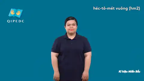héc-tô-mét vuông (hm2) - Ngôn Ngữ ký Hiệu - Vùng miền Hà Nội - Phân loại Số đếm