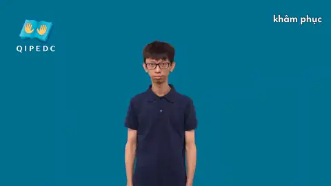 khâm phục - Ngôn Ngữ ký Hiệu - Vùng miền Toàn Quốc - Phân loại Động Từ