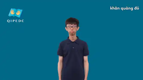 khăn quàng đỏ - Ngôn Ngữ ký Hiệu - Vùng miền Toàn Quốc - Phân loại Danh Từ