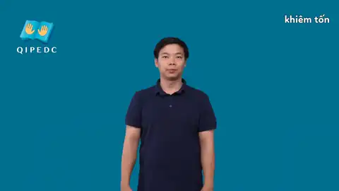 khiêm tốn - Ngôn Ngữ ký Hiệu - Vùng miền Toàn Quốc - Phân loại Tính Từ