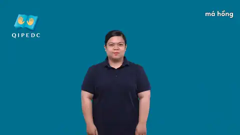 má hồng - Ngôn Ngữ ký Hiệu - Vùng miền Toàn Quốc - Phân loại Sức khỏe - Bộ phận cơ thể