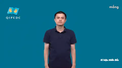 mắng - Ngôn Ngữ ký Hiệu - Vùng miền Hà Nội - Phân loại Giáo Dục, Động Từ