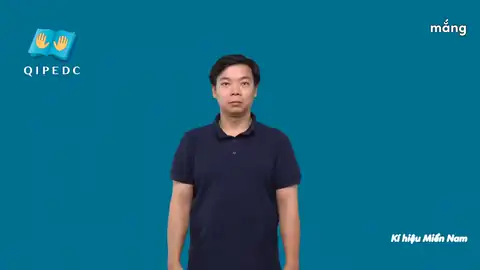 mắng - Ngôn Ngữ ký Hiệu - Vùng miền Thành Phố Hồ Chí Minh - Phân loại Giáo Dục, Động Từ