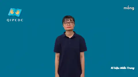 mắng - Ngôn Ngữ ký Hiệu - Vùng miền Miền Trung - Phân loại Giáo Dục, Động Từ