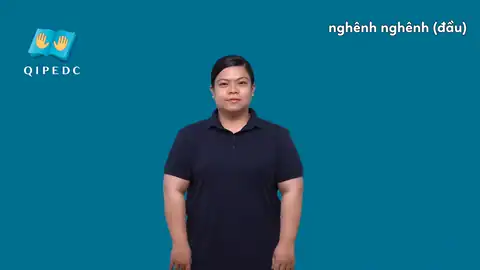 nghênh nghênh (đầu) - Ngôn Ngữ ký Hiệu - Vùng miền Toàn Quốc - Phân loại Hành động