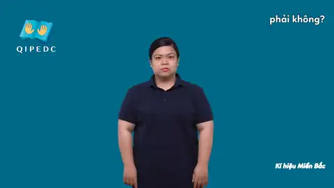 phải không? - Ngôn Ngữ ký Hiệu - Vùng miền Hà Nội - Phân loại Từ thông dụng, Câu hỏi