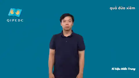 quả dừa xiêm - Ngôn Ngữ ký Hiệu - Vùng miền Huế - Phân loại
