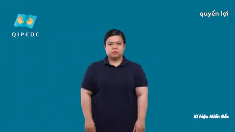 quyền lợi - Ngôn Ngữ ký Hiệu - Vùng miền Hà Nội - Phân loại