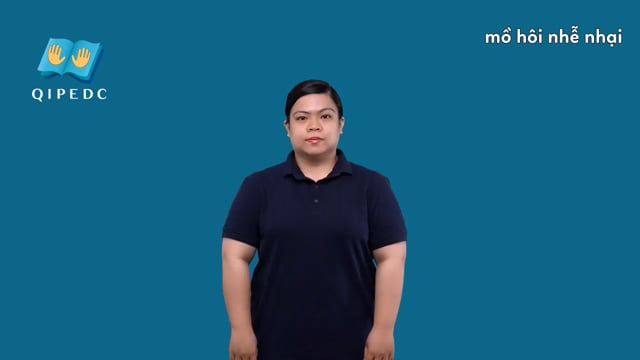 mồ hôi nhễ nhại