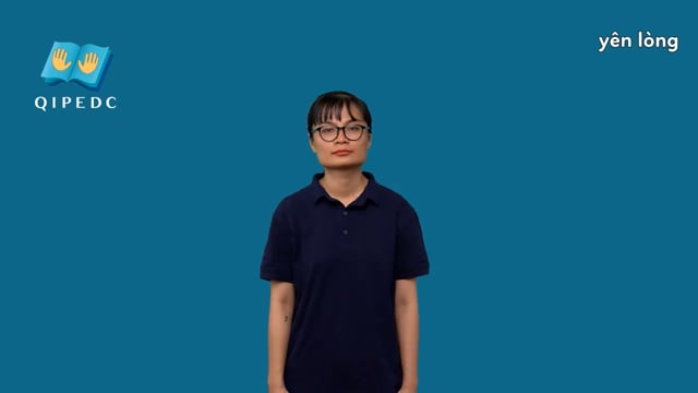 yên lòng