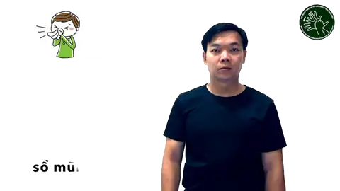 Sổ mũi - Ngôn Ngữ ký Hiệu - Vùng miền Toàn Quốc - Phân loại Sức khỏe - Bộ phận cơ thể, Từ thông dụng, Bộ Phận Cơ Thể, Động Từ, Từ thông dụng, COVID-19 (Corona Virus)