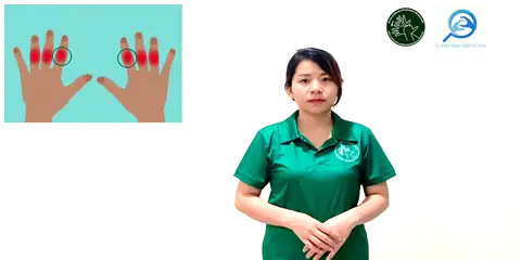 sưng - Ngôn Ngữ ký Hiệu - Vùng miền Thành Phố Hồ Chí Minh - Phân loại Sức khỏe - Bộ phận cơ thể, Động Từ, Dự Án 250 Ký Hiệu Y Khoa