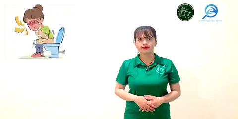 táo bón - Ngôn Ngữ ký Hiệu - Vùng miền Thành Phố Hồ Chí Minh - Phân loại Sức khỏe - Bộ phận cơ thể, Tính Từ, Dự Án 250 Ký Hiệu Y Khoa