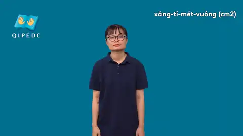 xăng-ti-mét-vuông (cm2) - Ngôn Ngữ ký Hiệu - Vùng miền Toàn Quốc - Phân loại